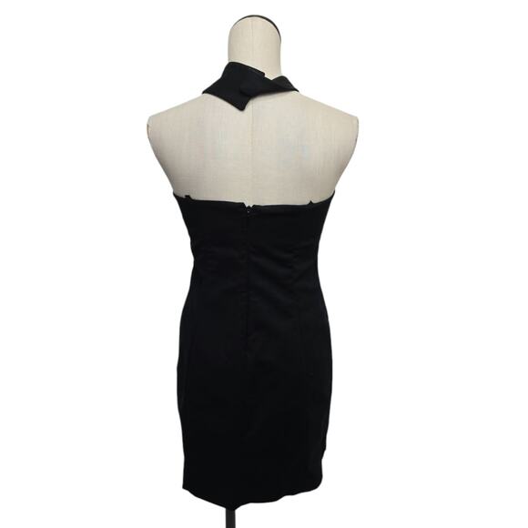 Alexander Wang Mini Dress Womens Size 10 Black Leather Designer Luxury - Picture 2 of 9